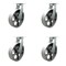 Service Caster 12'' Extra Heavy Duty Semi Steel Cast Iron Wheel Swivel Caster , 4PK CRAN-SCC-KP92S1230-SSR-4 - alternate 1